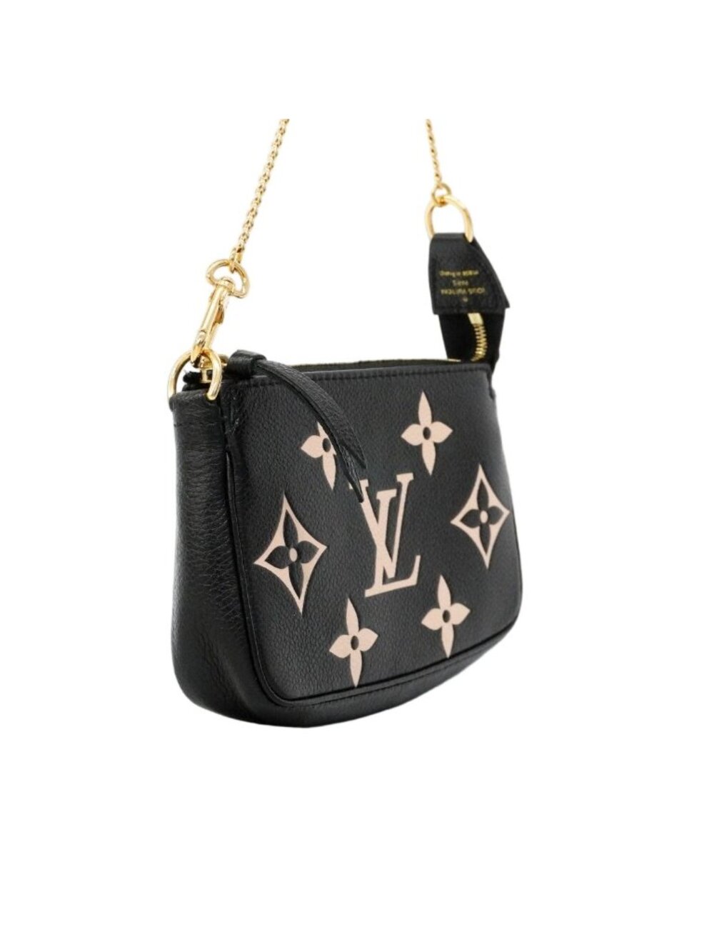 Louis Vuitton Pouch Monogram Empreinte Mini Pochette Noir Cream Bicolor - Picture 2 of 9